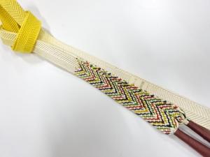未使用品　正絹　手組帯締め